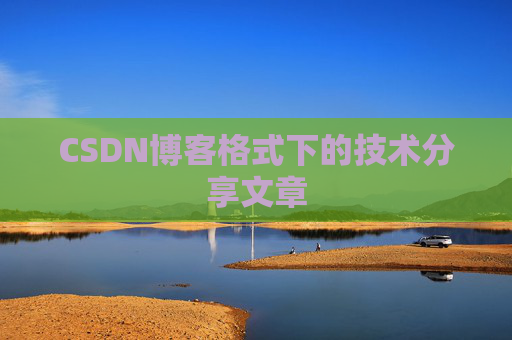 CSDN博客格式下的技术分享文章